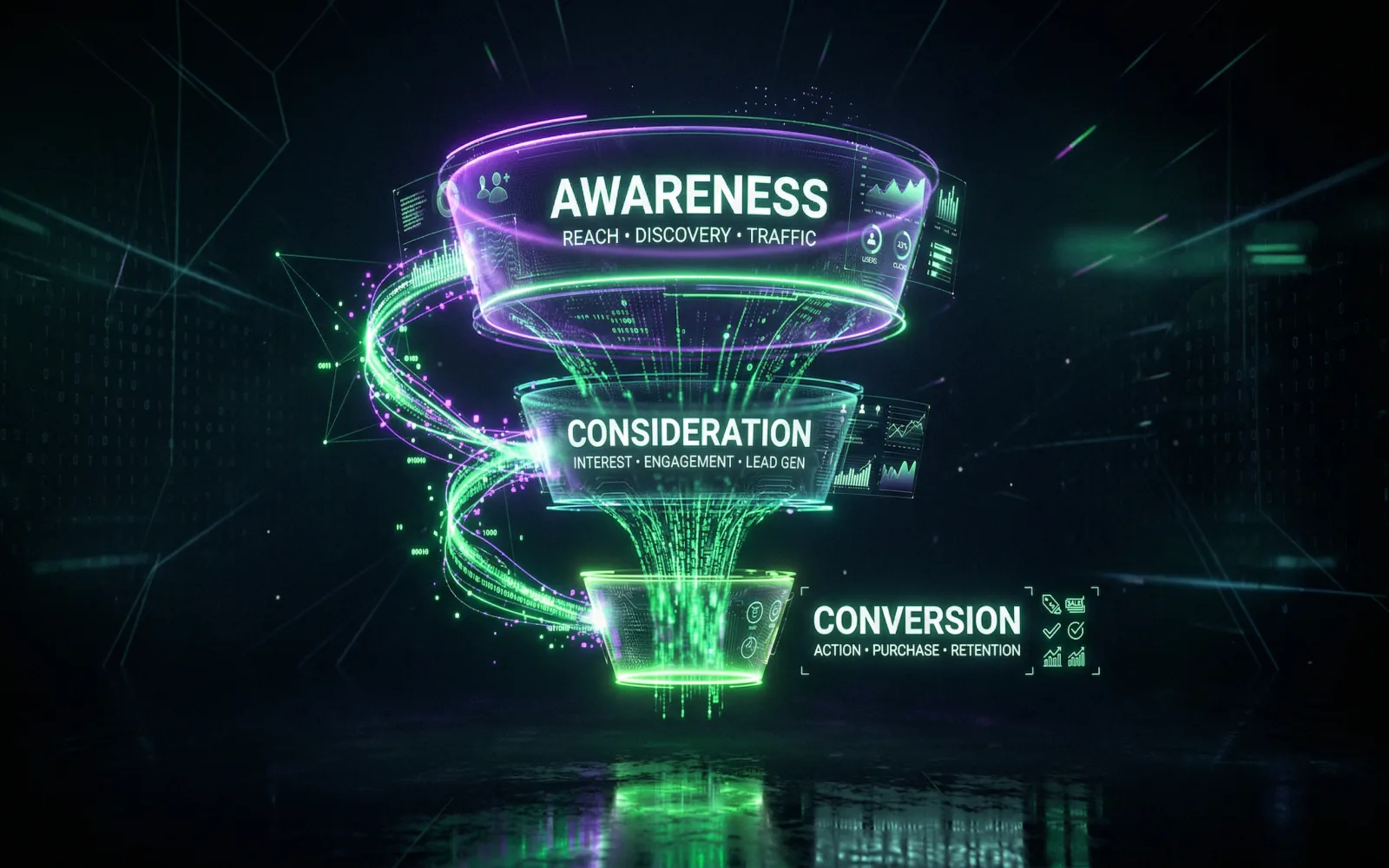 Funnel Teardown AI buyer-journey visualization